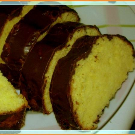 Citromos sütemény őzgerincformában sütve